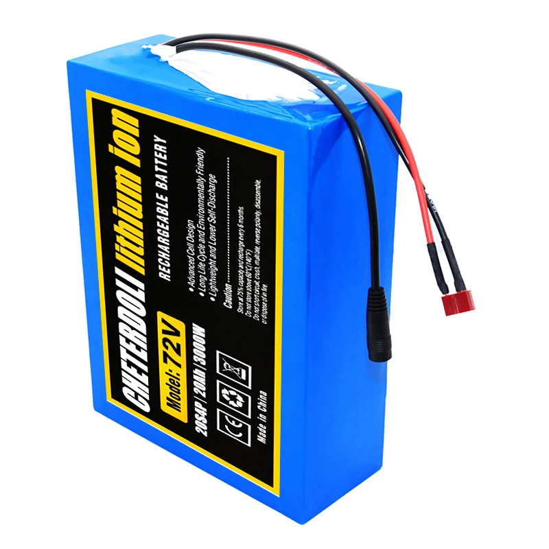 New 72V 30Ah 21700 Lithium Battery Pack 20S4P 84V Electric Bicycle Scooter Motorcycle BMS 3000W High Power Battery + 3A Charger