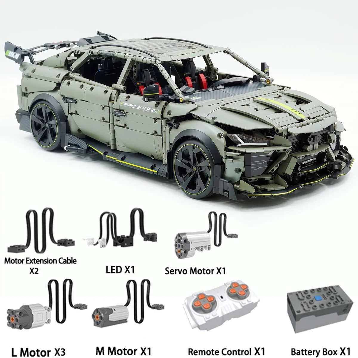 

1:8 Technical Series Urus Sports Car Building Block City Mechanical Speed Racing Vehicle Model Bricks Toys For Kid MOC