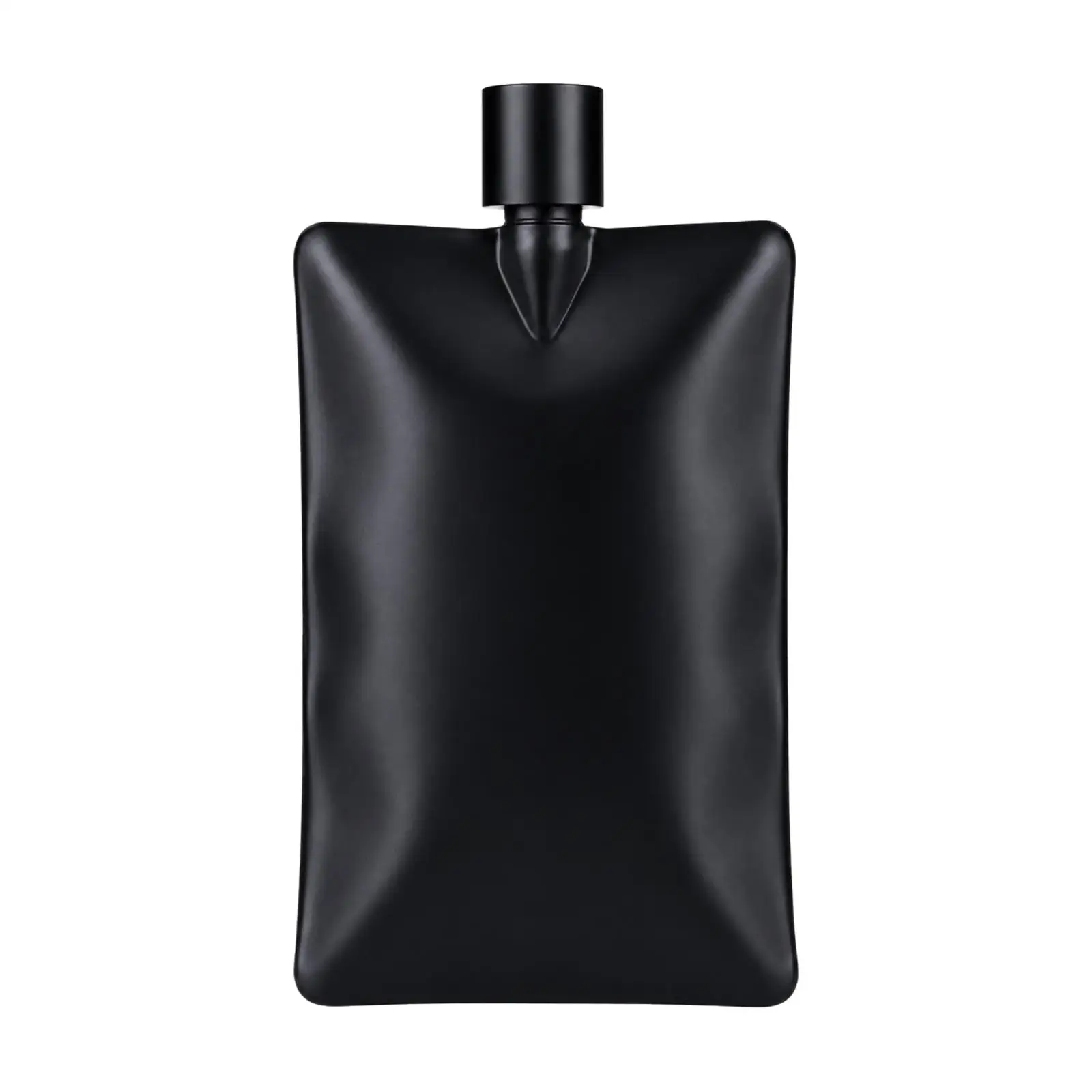 6oz Stainless Steel Wave Flask Portable Hip Bottle Flat Contoured Body Narrow Neck Leak Proof Screw Cap for Campfire Toasts