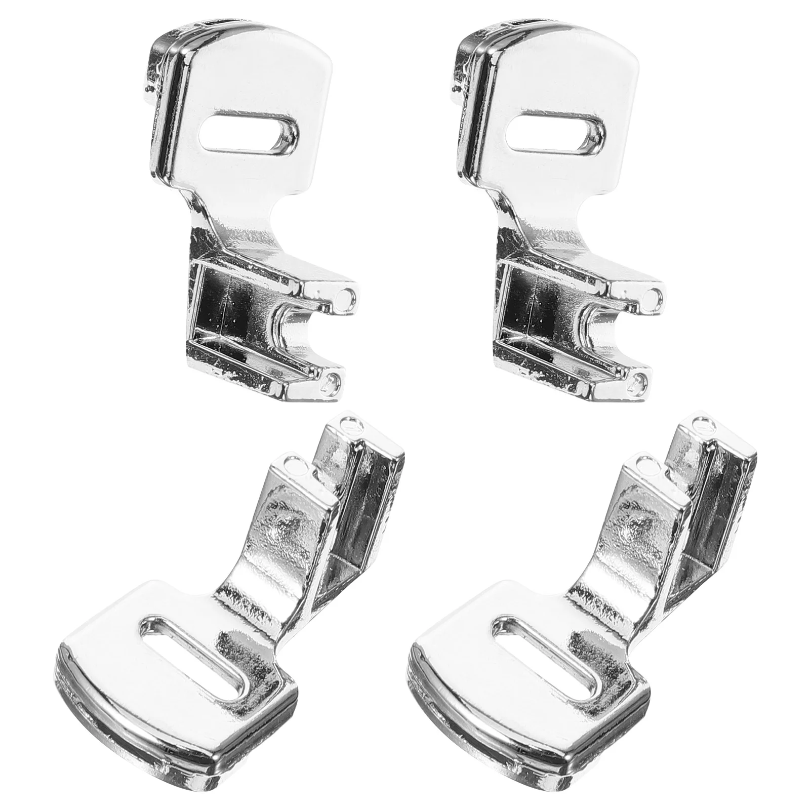 JEWEDECO 4 قطعة الخياطة ضفائر القدم استبدال أقدام الضغط ارتداء مقاومة متعددة الوظائف المحمولة للمشروعات المنزلية