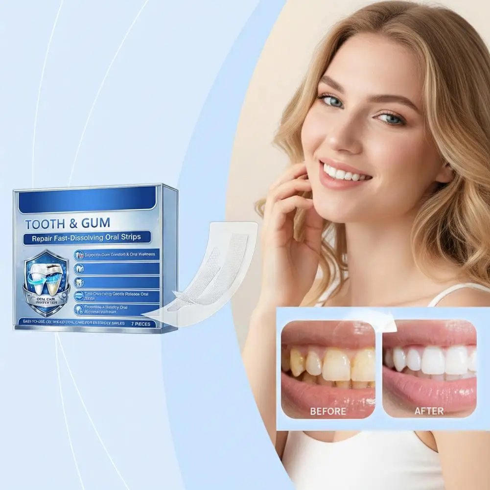 Natural Tooth & Gum Dissolving Strips Professional Oral Care for Sensitive Teeth & Gum Health Repair Gentle Formula for Everyone