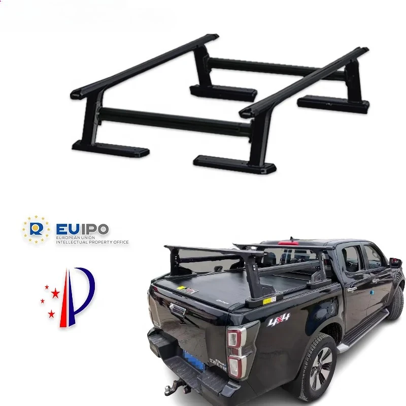 

Universal Track System Tent Aluminum Folding Pickup Truck Ladder Rack Bed Rack For Truck