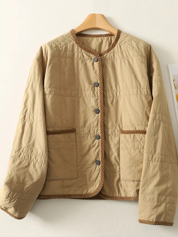 

Повседневная легкая хлопковая верхняя одежда Jaet ort, женская зимняя антивозрастная утягивающая красивая теплая хлопковая одежда, топ