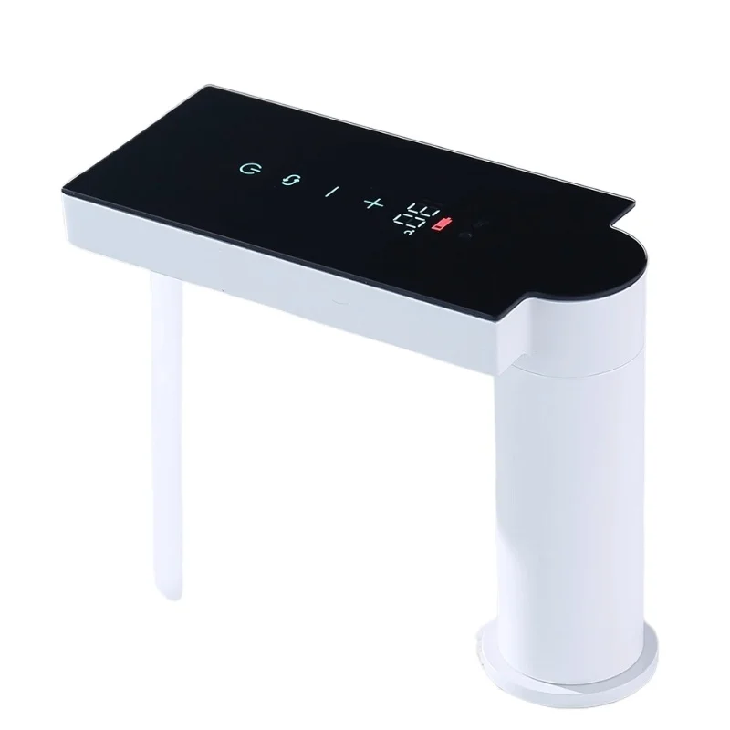 

All-copper automatic induction faucet touch screen with digital display hot and cold single hole bathroom washbasin faucet