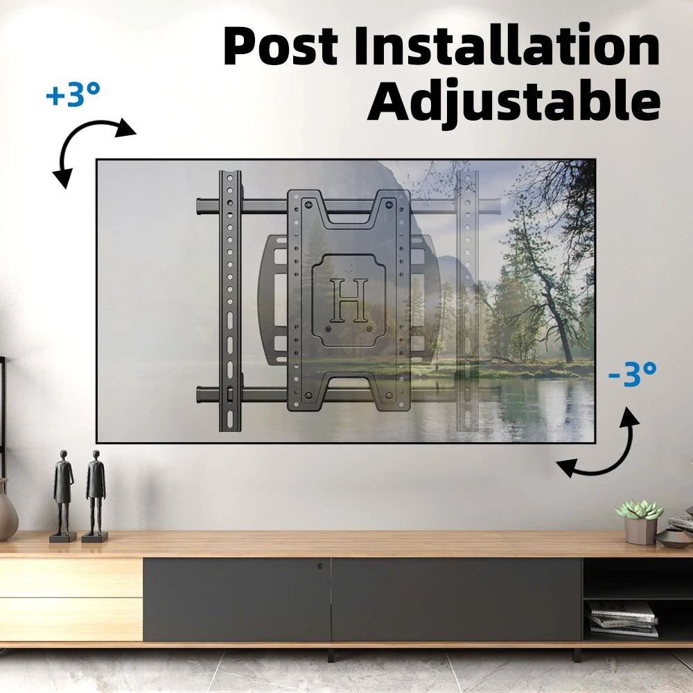 TV Wall Mount TV Bracket for Most 42-90 Inch TV, Full Motion TV Mount with Articulating Arms, Max VESA 600x500mm Loading176lbs