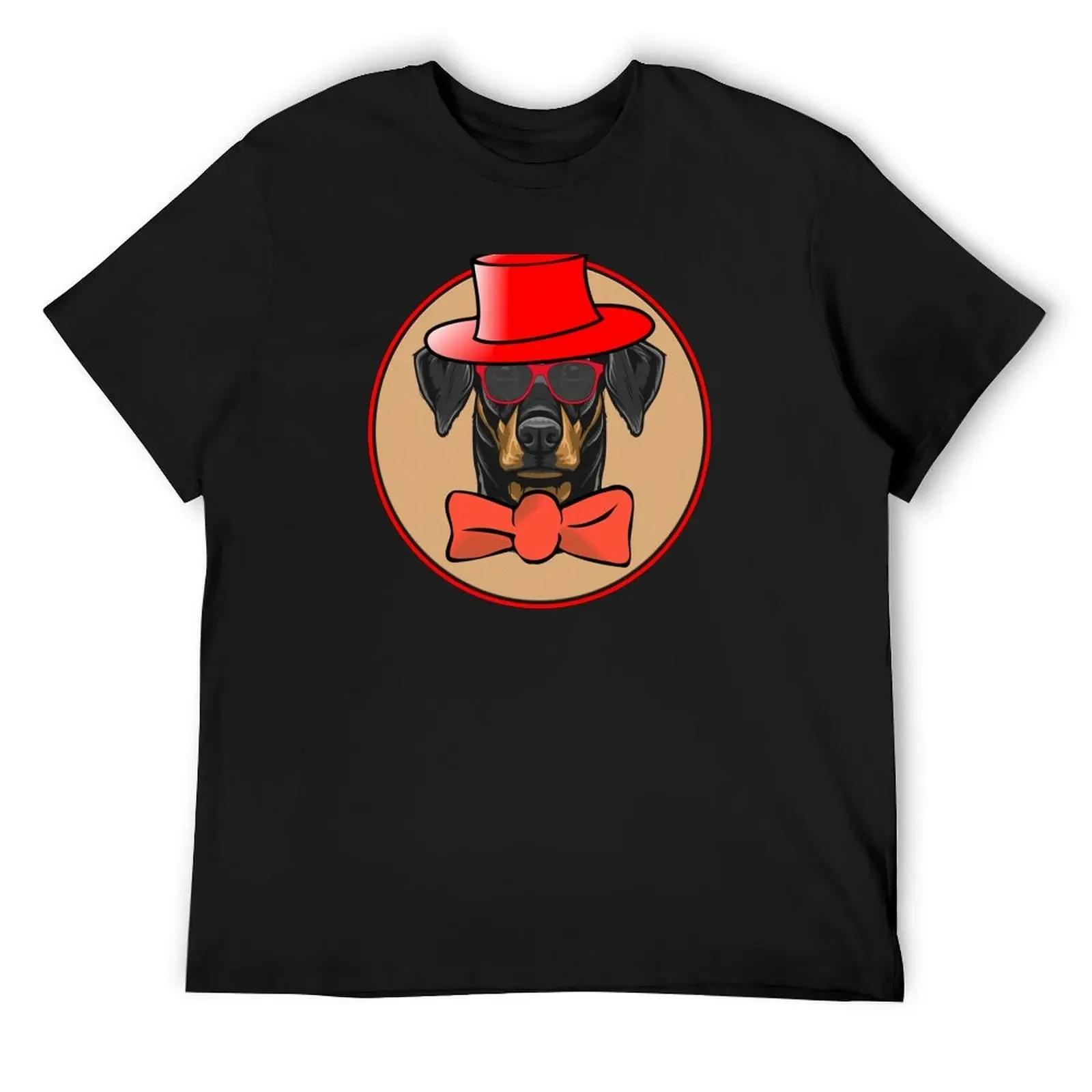 

Cool Doberman Pinscher in hat, bowtie and shades! Especially for Doberman owners! T-Shirt customizeds Funny t-shirt men t shirt