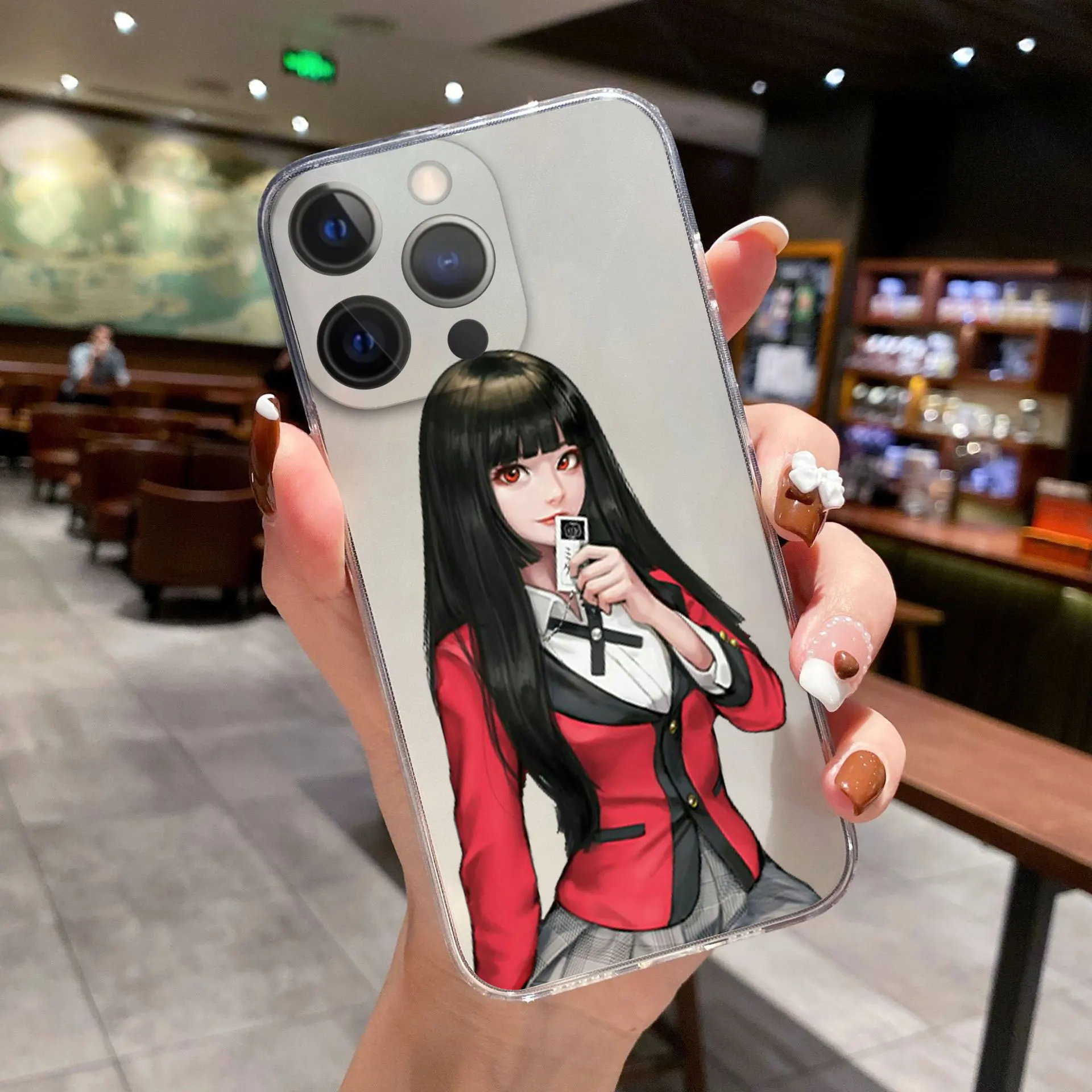 Cute Anime Kakegurui Jabami Yumeko Phone Cover For iPhone 11 12 13 14 15 16 Pro Max 14 15 16 Plus 13 Mini Soft Silicone Case