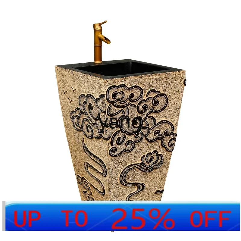 

LMM Chinese outdoor washbasin column type washbasin courtyard sink outdoor