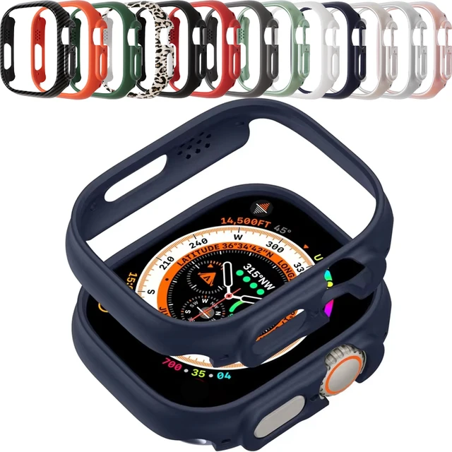 Etui do Apple Watch Ultra 2 49 mm PC Hard Cover Hollow Cases Zapobieganie upadkom Zderzak do IWatch Ultra 49 mm Akcesoria
