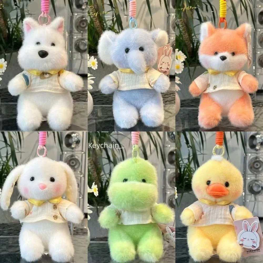 Fashion 18cm Plush Companion Doll Elephant Super Soft Animal Doll Pandent Plush Animal Shape Doll Toy Keychain Birthday Gift