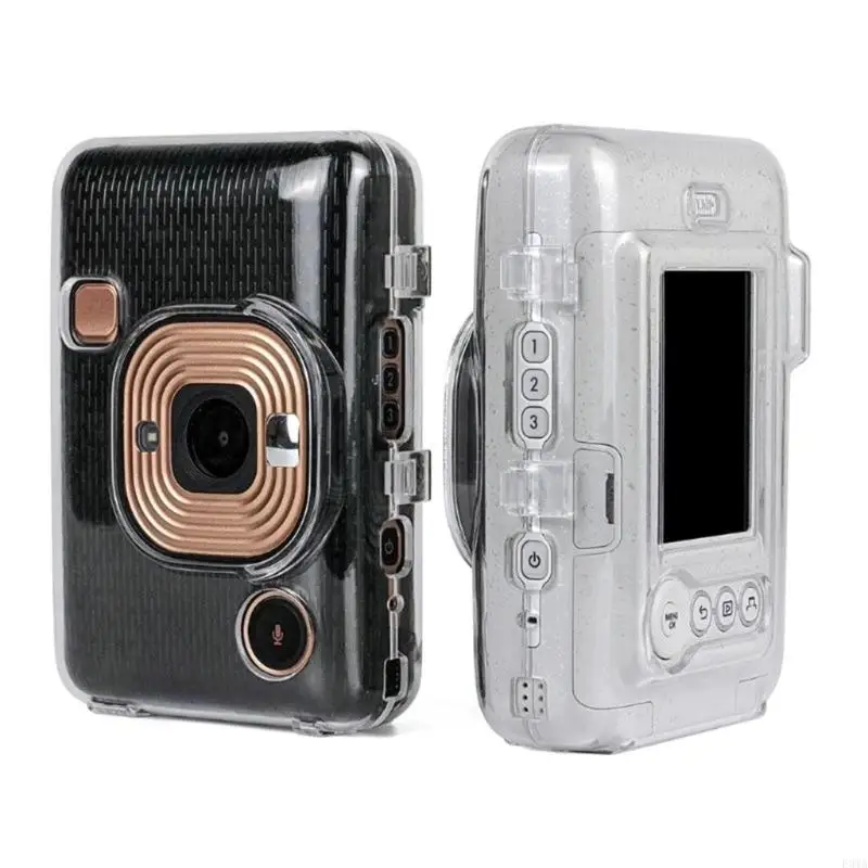 F3MA Bảo Vệ Ốp Lưng Trong Suốt Cho Mini Liplay Camera Pha Lê Vỏ Cứng Dây Đeo