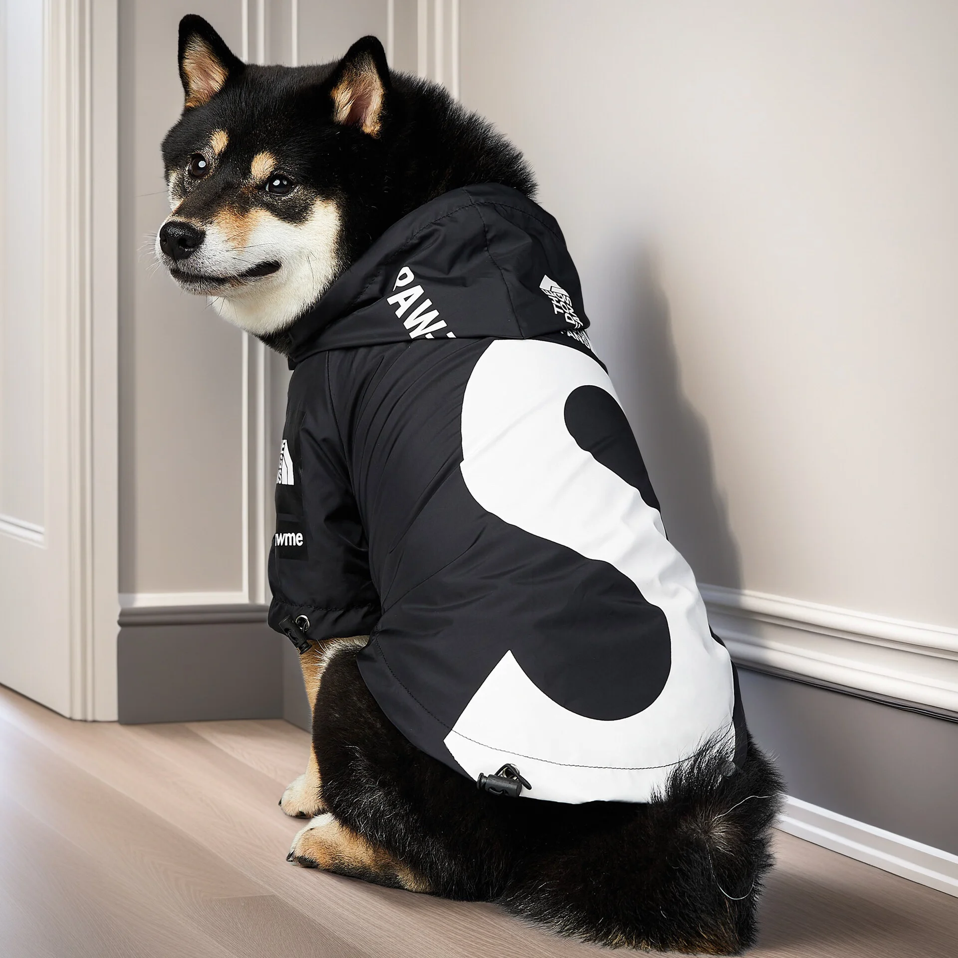 

High quality Pet Dog Waterproof Raincoat Jacket Jumpsuit Fashion Reflective Rain Coat Hooded Dog Clothing For Small Dog Supplies