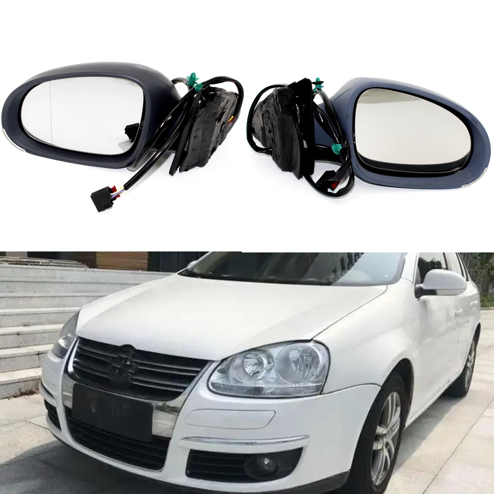 

Primed Heated Electric Adjust Wing Side Rear Mirror For VW Jetta V MK5 2006 2007 2008 2009 2010 Car-styling