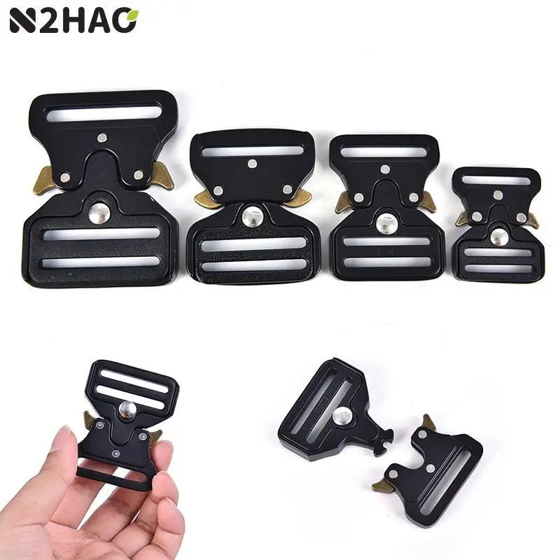 Black Metal Strap Buckles For Webbing DIY Bag Luggage Clothes Accessories Clip Buckles 26mm 33mm 38mm 45mm DIY Belt Accessories