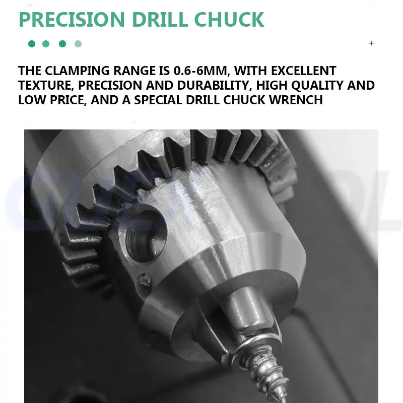 Double Bearing High-precision Woodworking Lathe Miniature Buddha Bead Lathe Wood Turning Carving And Polishing Electric Tools