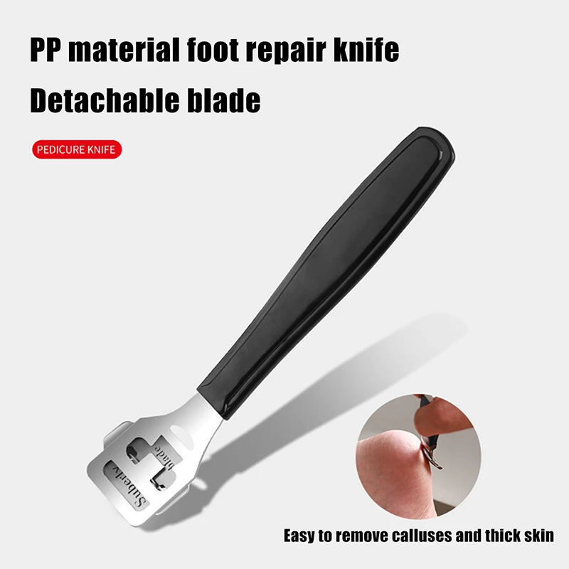 Pedicure Set Peeling And Exfoliating Calluses Foot Scrubbing Brush Stainless Steel Double-sided Foot Care Pedal Stone