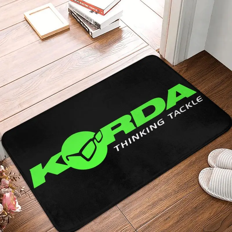 Korda Fishing Logo Doormat Anti-Slip Bathroom Kitchen Mat Garden Garage Floor Door Entrance Carpet Rug