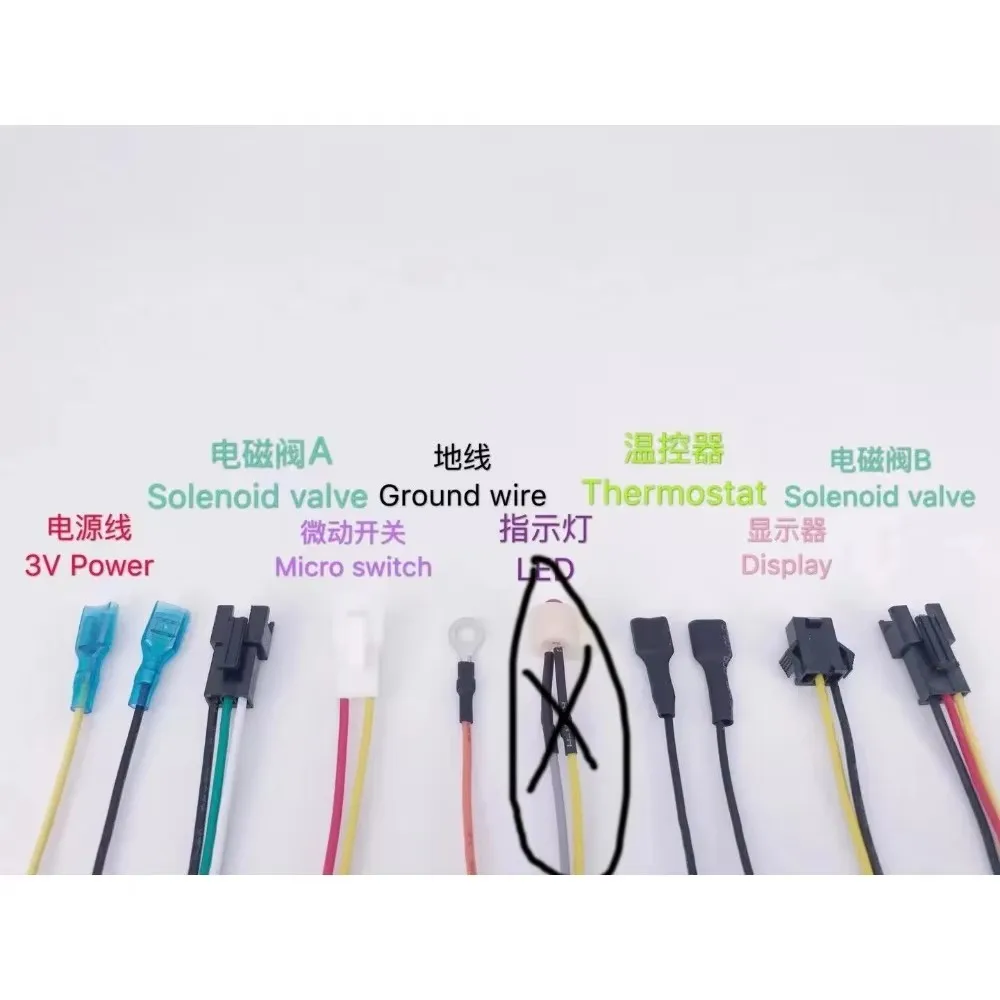 Picture 6: Total 15 wires Model 1568 Universal DC 3V Gas stove Double ignition with Temperature control and display Pulse igniter 1PCS