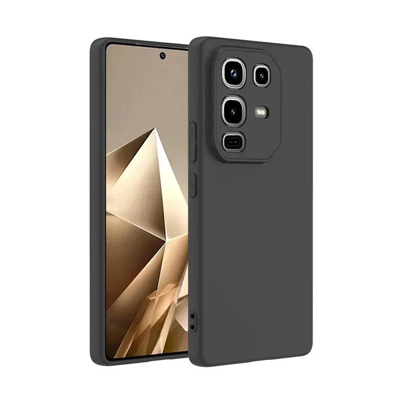 حافظة لهاتف انفينيكس نوت 50X 5G X6857B لهاتف انفينيكس نوت 50X نوت 50X 50 X غطاء خلفي من السيليكون الناعم النحيف باللون الأسود غير اللامع