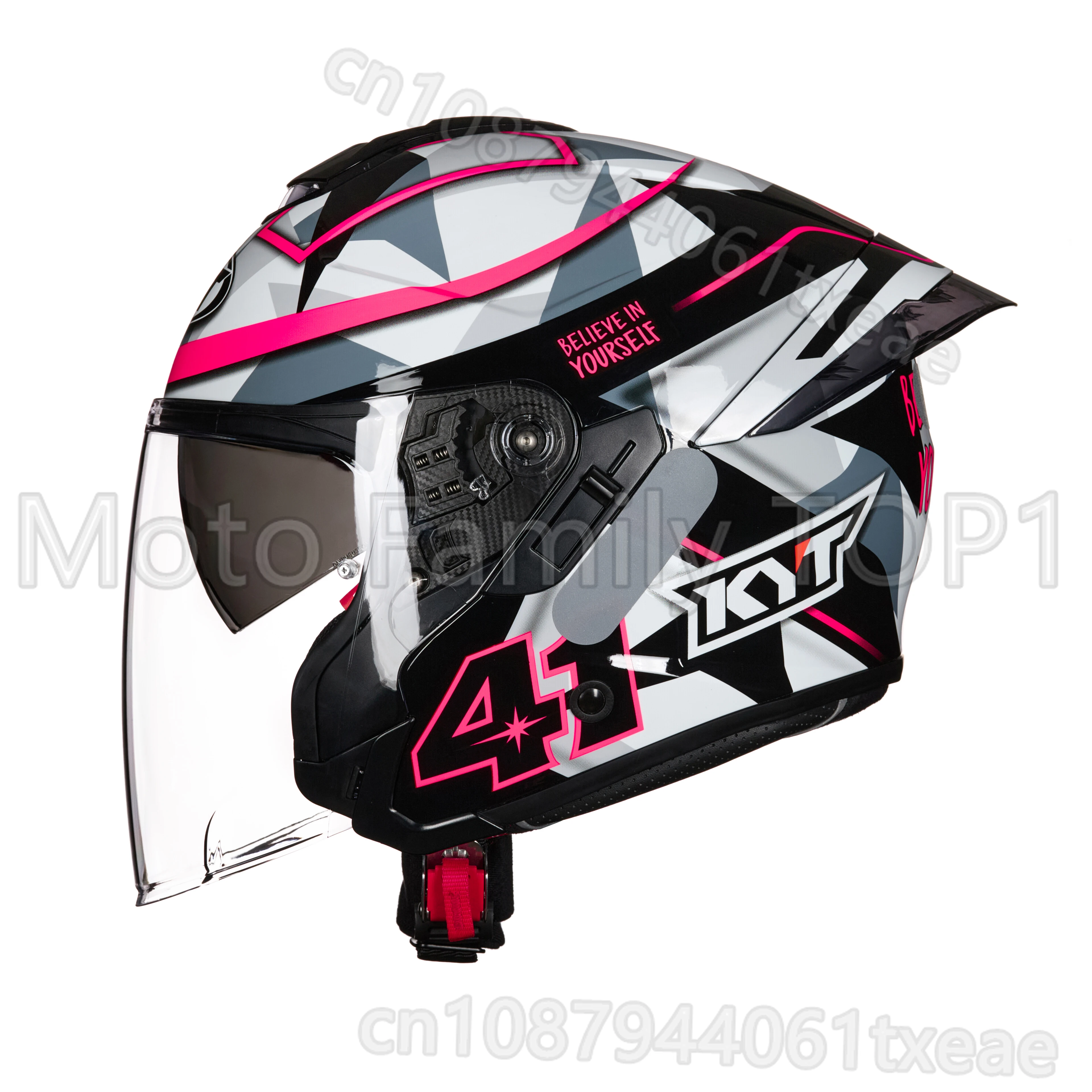 

KYT полушлем с двойной линзой, летний мотоциклетный шлем, индивидуальный легкий уличный шлем три четверти на четыре сезона