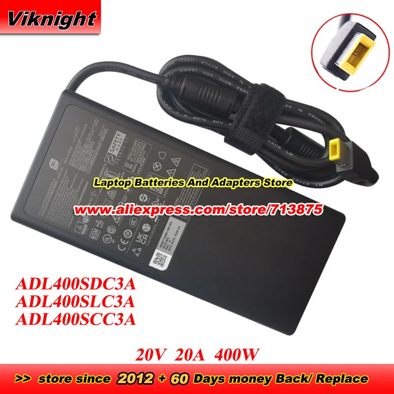 ADL400SDC3A 20V 20A 400W AC Adapter ADL400SLC3A ADL400SCC3A for Legion Pro 7i Gen 10 2025 Y9000P Laptop