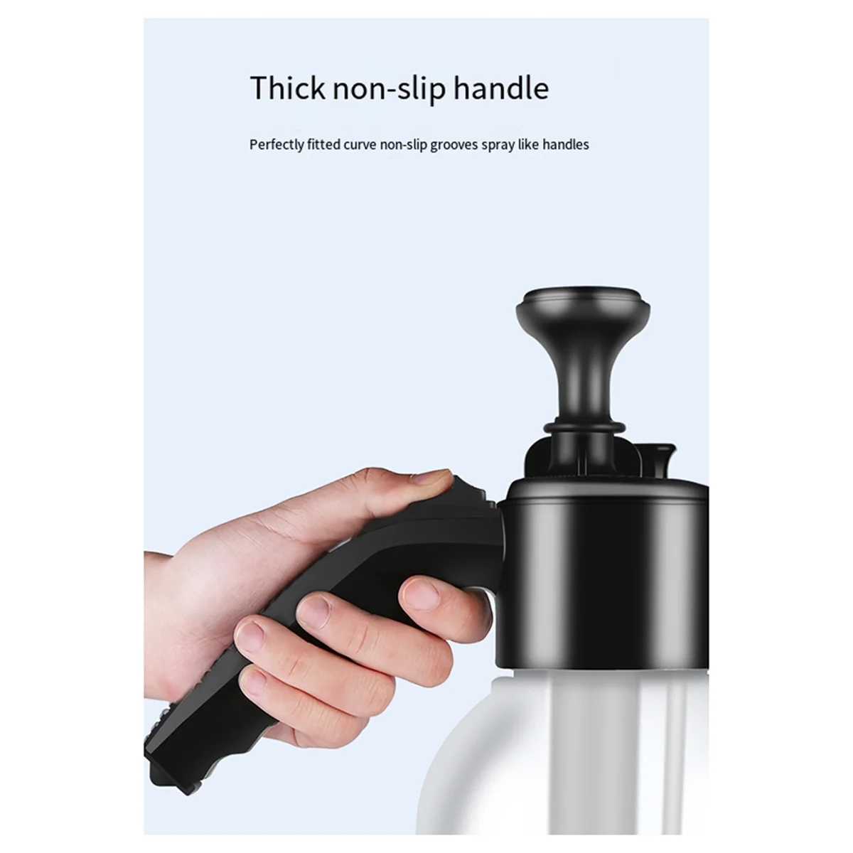 KSOL Car Wash Foam Sprayer Foam Sprayer Bottle Manual Air Pressure Water Jet Car Shampoo Foam Air Pressure -Bottle White