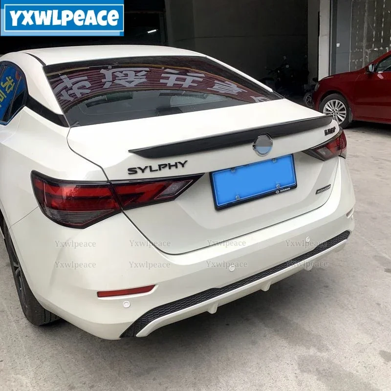 

For Nissan Sentra Sylphy 2020 2021 2022 High Quality ABS Plastic Car Tail Wing Decoration Rear Trunk Spoiler Trunk Wing