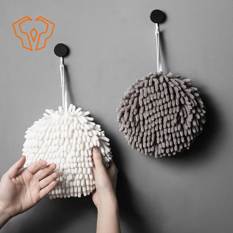 

Japanese Style Chenille Handball Thickened Enlarged Soft, Quick Drying, Absorbent Hanging Style Kitchen and Bathroom Towel