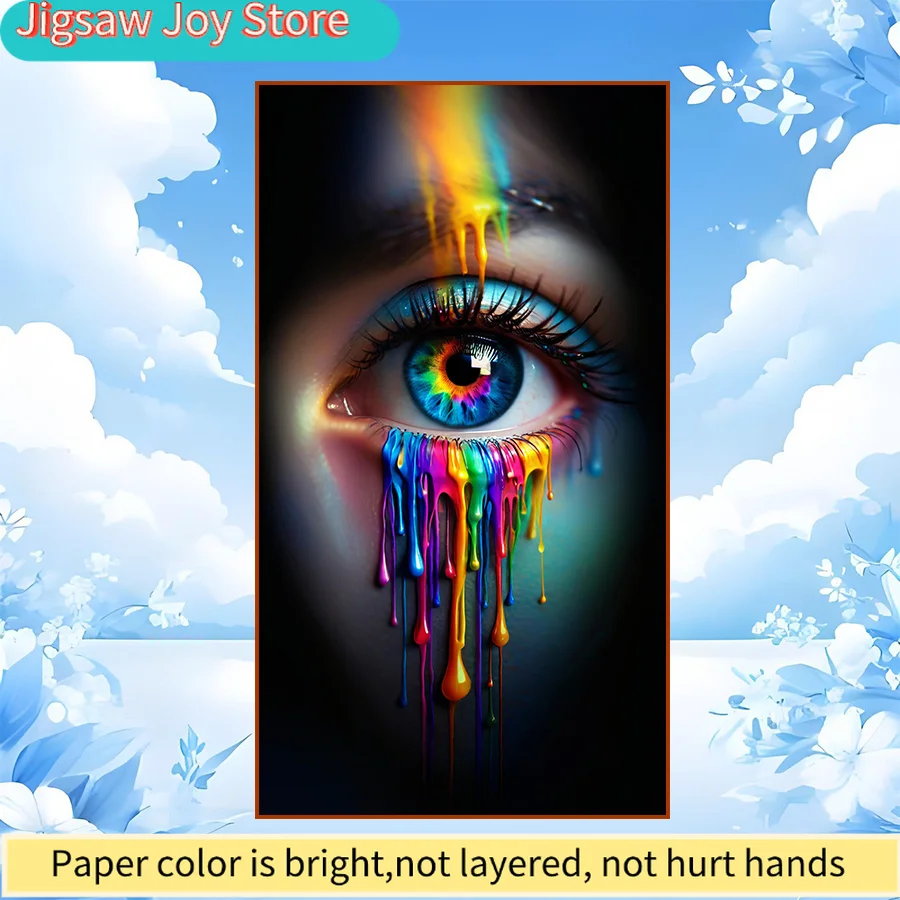 

Набор для алмазной вышивки 5D DIY — яркий дизайн «Слеза радуги», головоломка для взрослых для снятия стресса, идеальный подарок для украшения дома