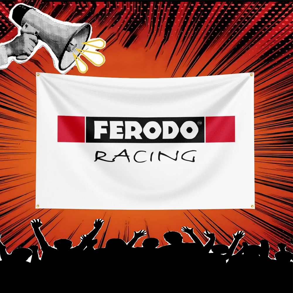 Ferodo Brake Auto Parts Flag  Polyester Banner For Garage Workshop Wall Decor Mechanic Gift