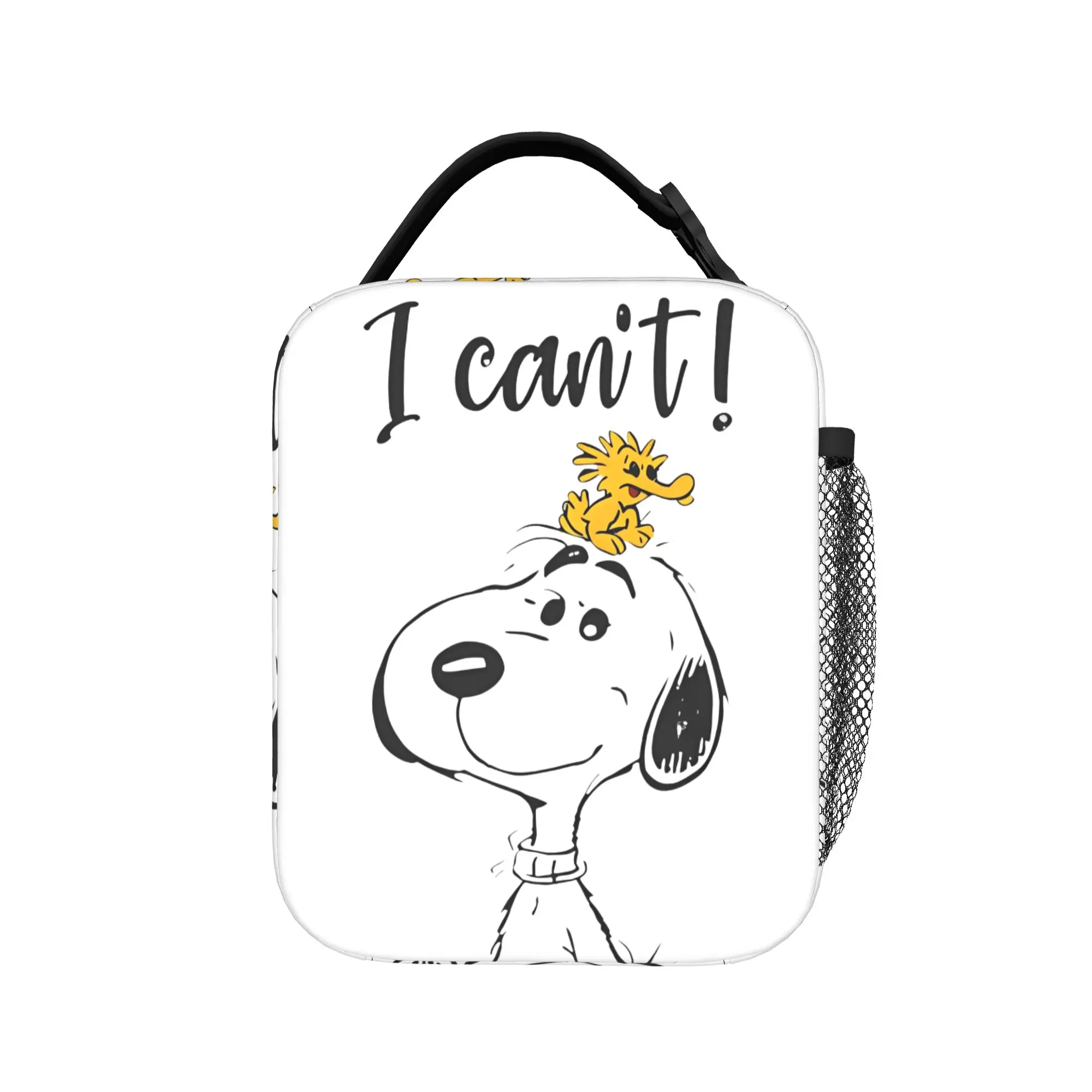 

Snoopy Peanuts Cartoon Insulated Lunch Bag Cooler Bag Meal Container Tote Lunch Box Food Storage Bags School Outdoor
