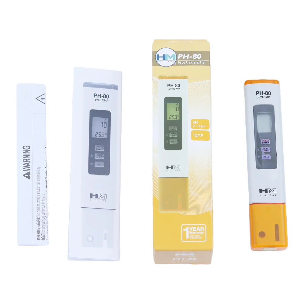 

PH-метр 2в1 ATC цифровой тестер качества воды PH-80 PH детектор температуры ручка для тестирования воды для бассейна и аквариума