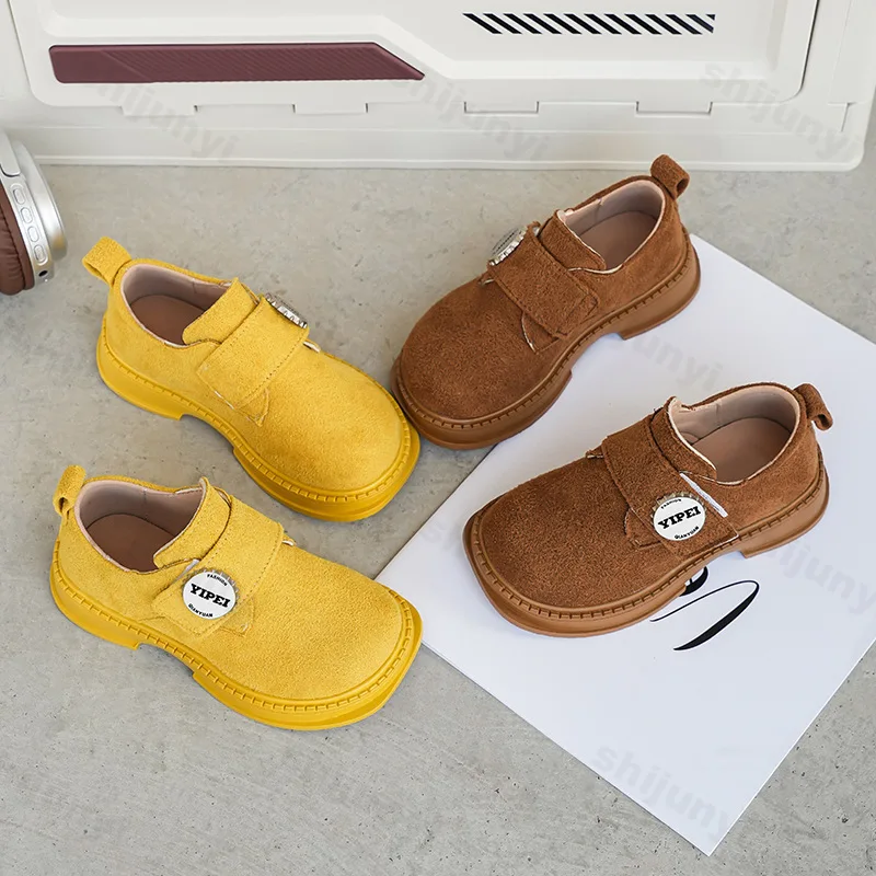 

Children's Retro Design Low Top Casual Single Shoes 2025 Autumn New Boys' Versatile Comfortable Non Slip Fashion Chunky sneakers