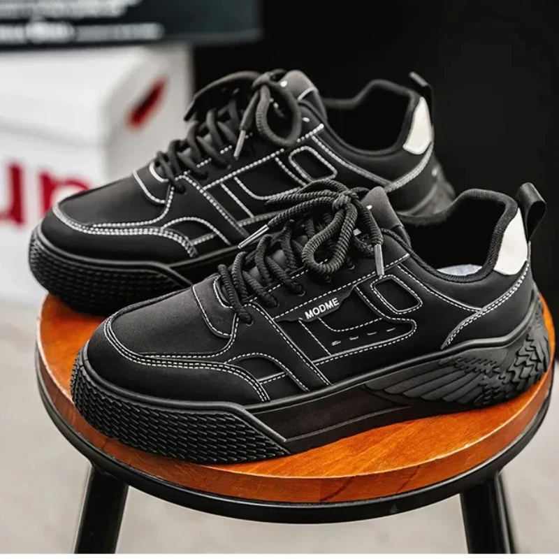 

Новые мужские модные двухцветные однотонные полосатые, низкие кеды, модные и качественные спортивные повседневные туфли большого размера