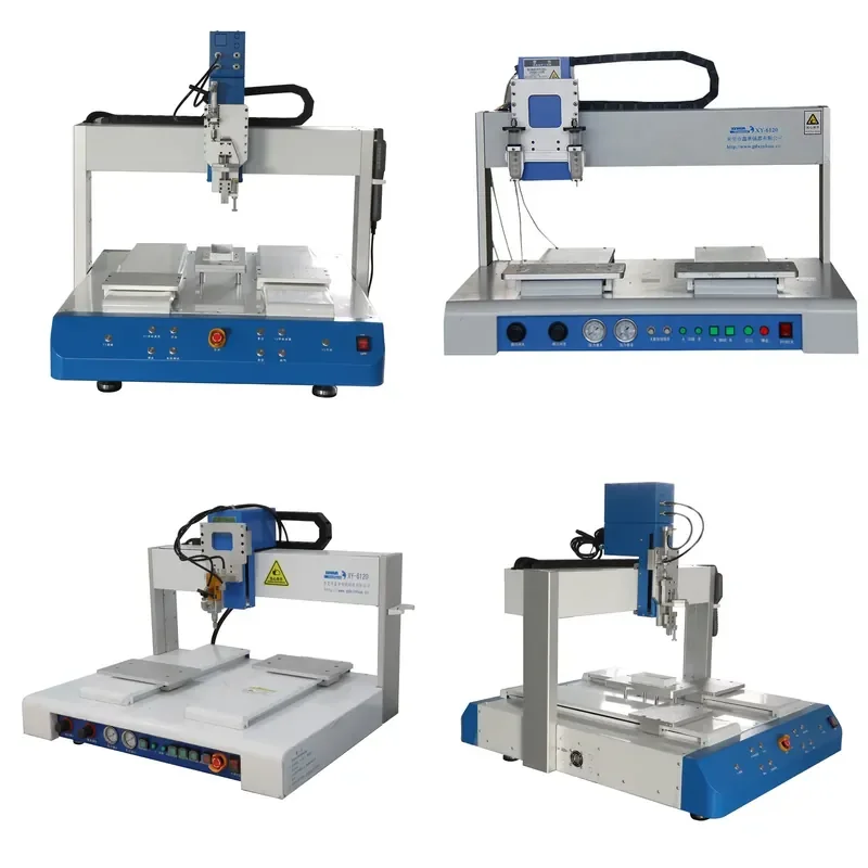 for Customized Desktop 4 Axis Double Platform Automatic Glue Dispensing Machine Suitable for Various Products