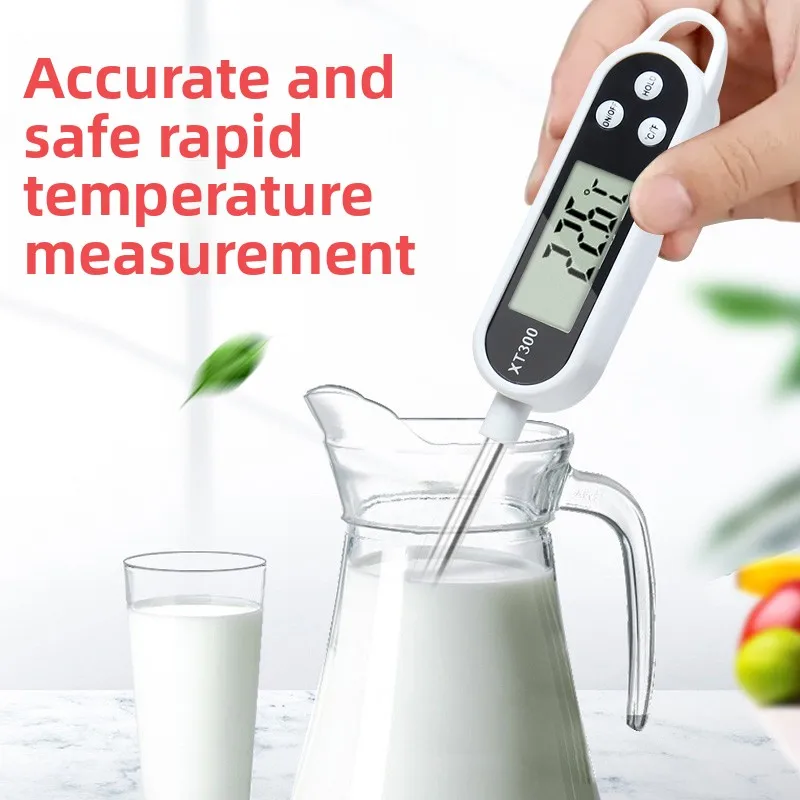 مسبار ميزان حرارة الطعام لقياس درجة حرارة زيت الماء والحليب والخبز والمطبخ يستخدم الطفل في درجة الحرارة الداخلية