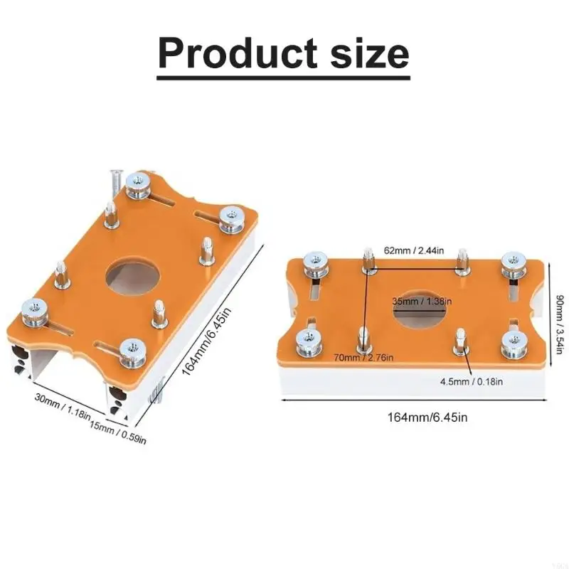 Bộ định tuyến gỗ Base 2 in 1 Router Router Router Router Bộ định tuyến cho tông đơ công cụ cơ sở nhựa trong suốt