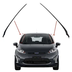 Windshield Windscreen Vertical Moulding Trim Left / Right For Ford Fiesta 2008 2009 2010 2011 2012  2013 2014 2015 2016 2017