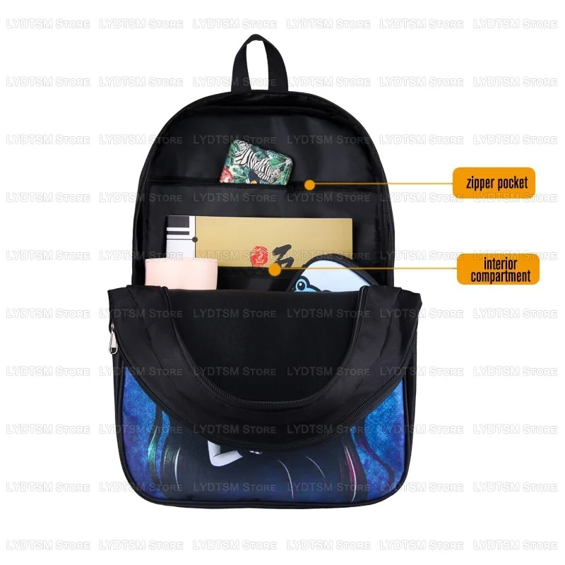 Singer Ado Wish Tour Print Backpack Women Men Rucksack Children