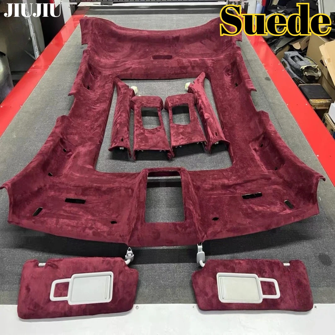 JIU Car Interior Modification with Suede Fabric Self-adhesive Suede Wrapping for Car Door Panel Work Trolley Roof Modification
