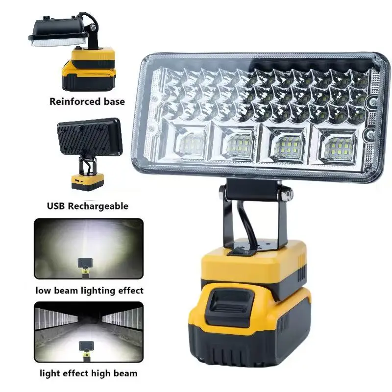 

Светодиодный рабочий фонарь-прожектор для литиевых аккумуляторов Dewalt 18V 20V 60V (аккумулятор в комплект не входит)