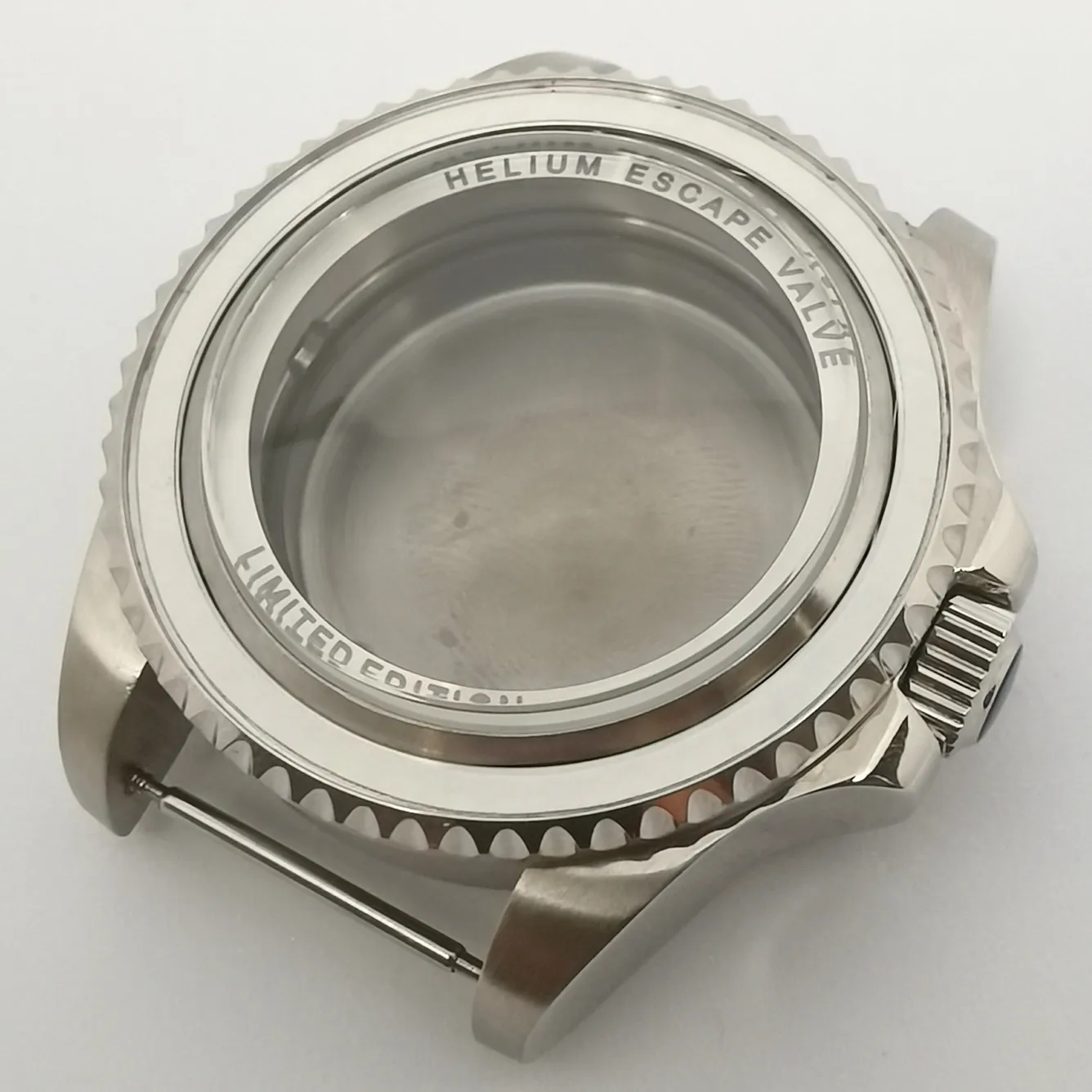 43mm Sea Arched Double Glass Ghost King Watch Case Fits Japanese Nh35 Nh36 Automatic Movement Dweller