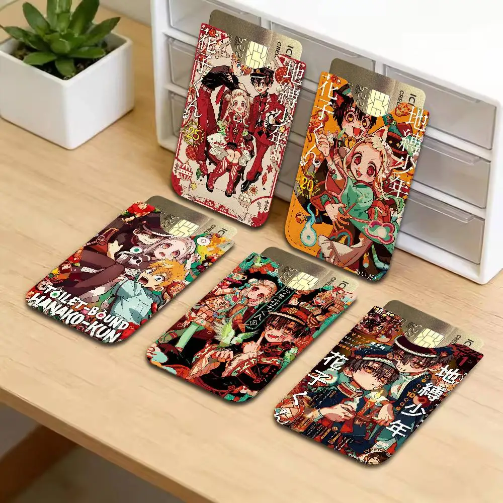 Animation T-Toilet-bound Hanako-kun PU Leather Card Holder Sleeve for Credit Cards,Secure/Slim Design, Travel Storage Essentials
