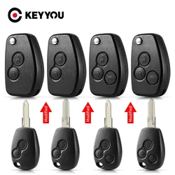 KEYYOU VAC102 NE73 Flip Folding Modified Car Key For Renault Renault Dacia Modus Logan Clio Espace 2/3 Buttons