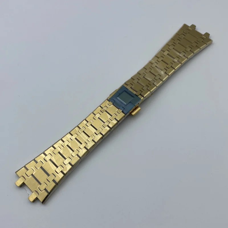 ملحقات تعديل الساعة بديل لحزام البلوط، حزام ساعة من الفولاذ المقاوم للصدأ 26 مم بإبزيم قابل للطي #2