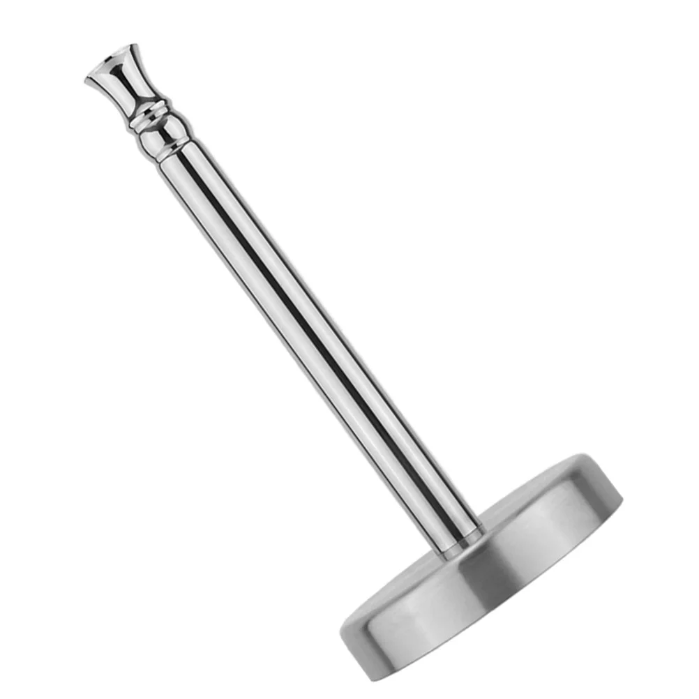 Metal Vertical Paper Towel Holder Kitchen Roll Stand Stable Base Paper Storage Rack Napkin Tissue Holder for Home
