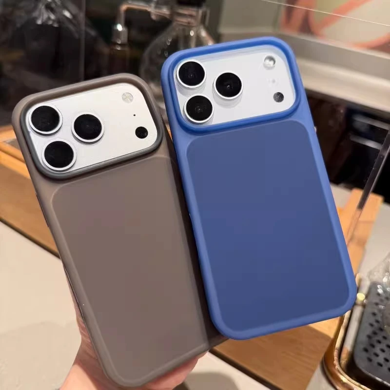 Original Flüssigsilikon Candy Jelly Farbige Matte Weiche Hülle für iPhone 18 Pro 17 16 15 Pro Max Stoßfeste Bumper-Schutzhülle – Detail 6