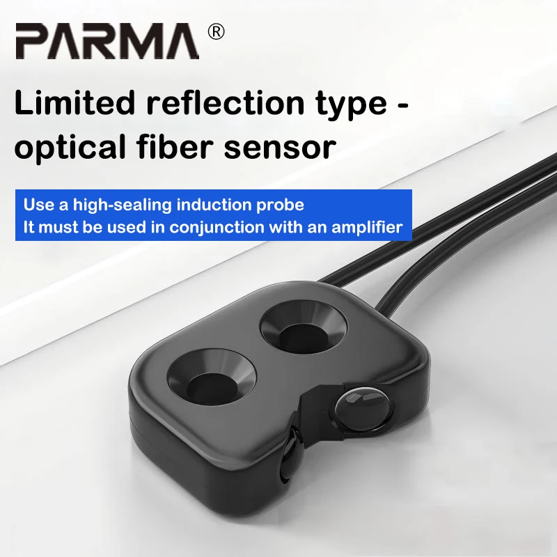 El sensor de fibra óptica rectangular FU37 está equipado con una línea de sonda amplificadora de fibra óptica de reflexión difusa que es resistente.
