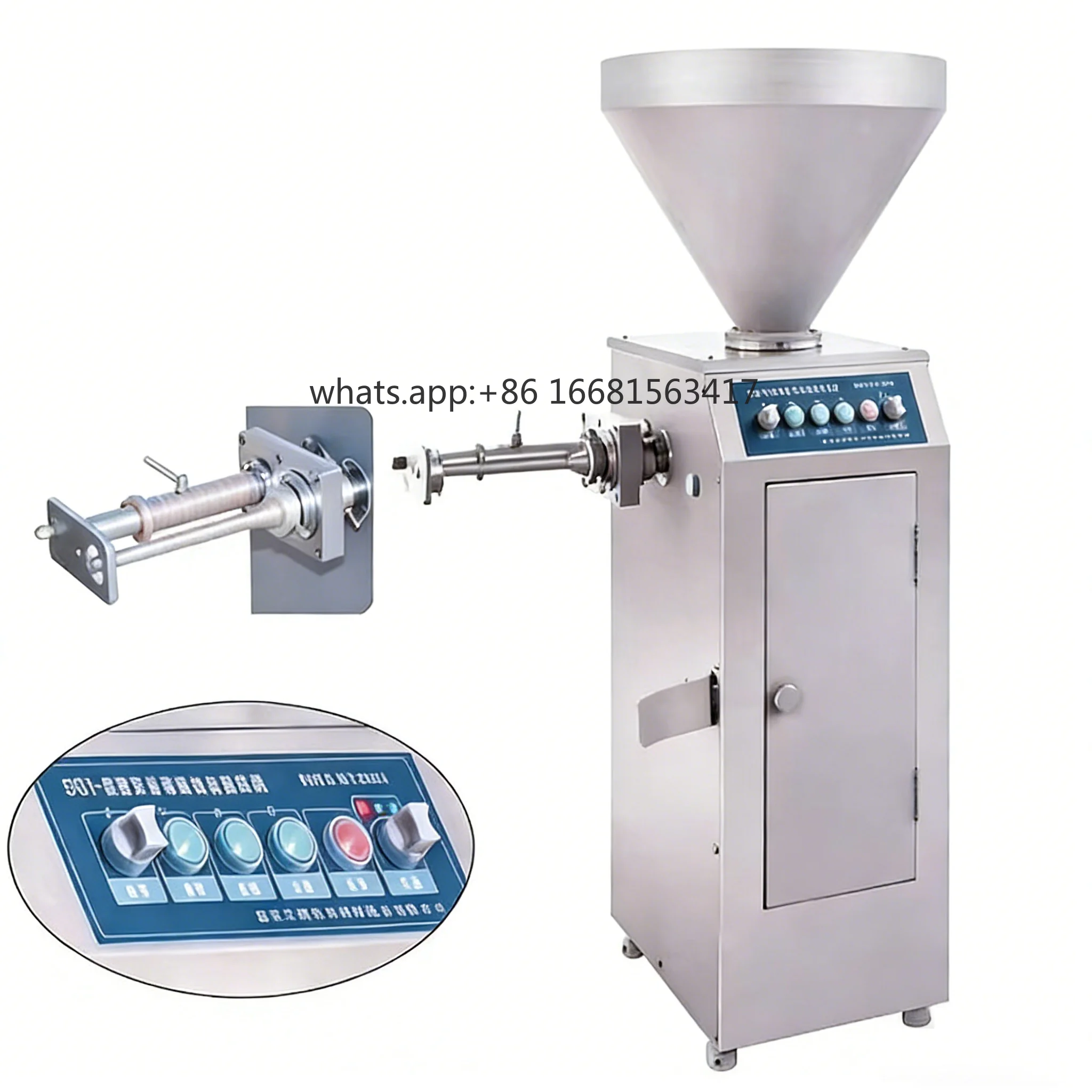 Factory Direct SalesAir-Driven Quantitative Continuous Sausage Filling Machine BOAN SGI-111 With Automatic Twisting For Natural