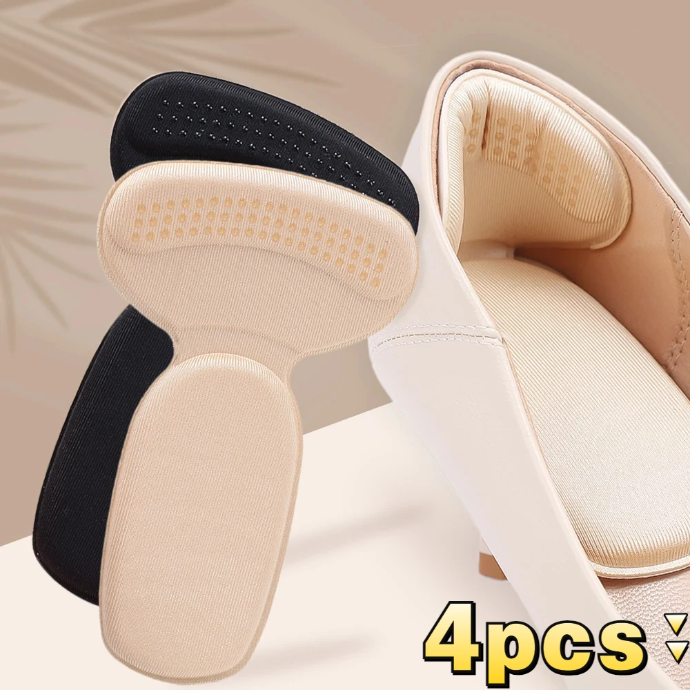 4pcs Insoles Women Heel Spur Pain Relief Foot Cushion High Heels Half Insole Antiwear Protector Stickers Shoe Pads Insole